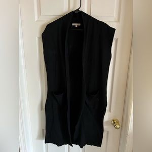 Joan Vass M Black Cardigan